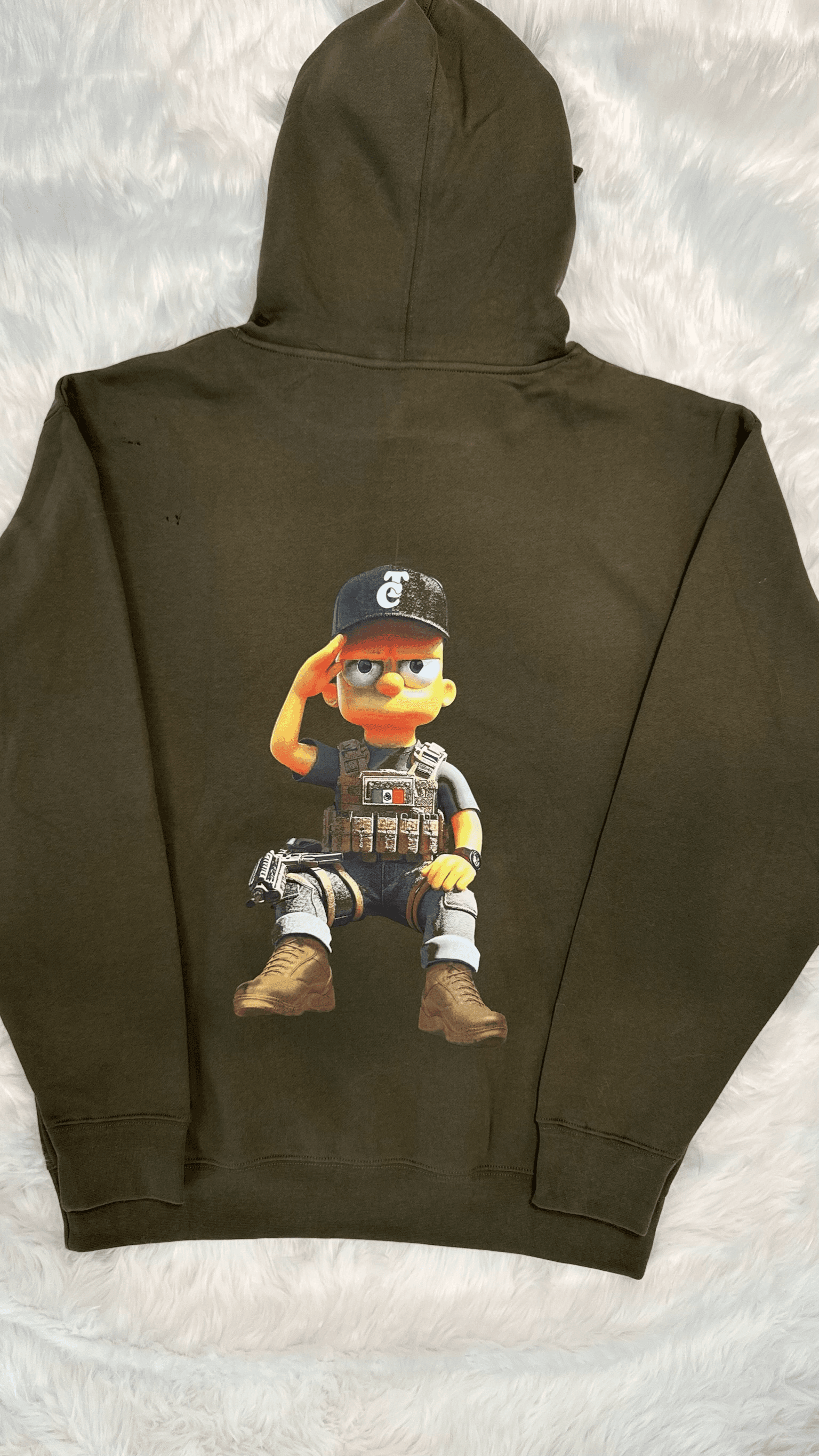 Belico Bart Hoodie — Olive